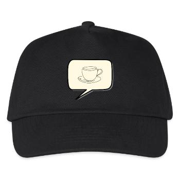 Coffee cup - Kids’ Baseball Cap - black - Front