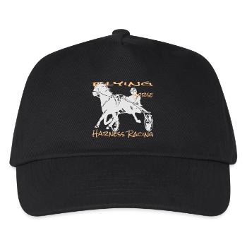 Trotter trotting race - Kids’ Baseball Cap - black - Front