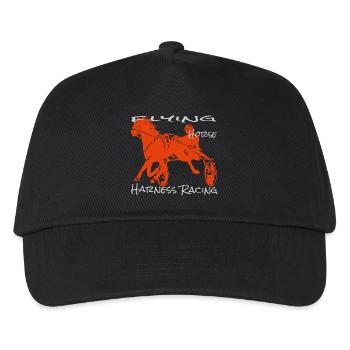 Course de trot trotteur - Casquette de baseball Enfant - noir - Devant