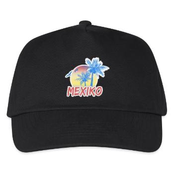 Urlaub Mexiko - Kinder Basecap - Schwarz - Vorne