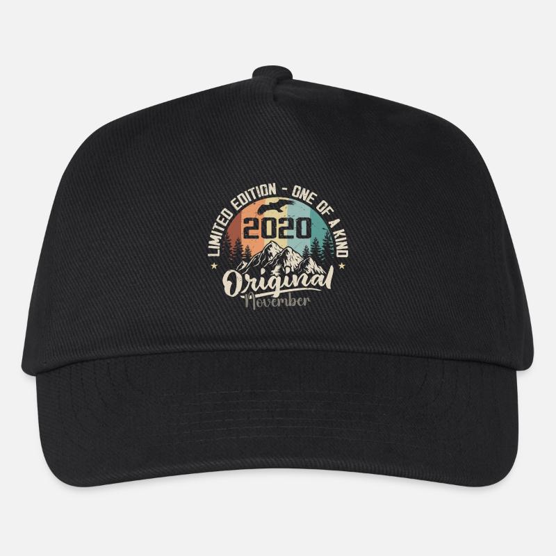 Original November 2020 Geburtstag November 2020 - Kinder Basecap - Schwarz