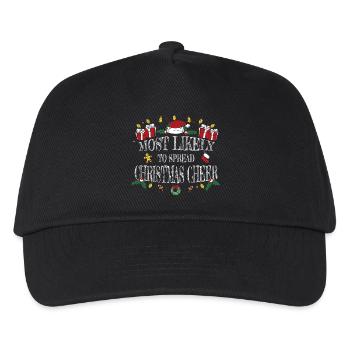 Most Likely to Spread Christmas Cheer - Kids’ Baseball Cap - black - Front