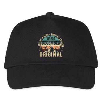Legenden Geburtstag Dezember 1984 geboren Geschenk - Kinder Basecap - Schwarz - Vorne