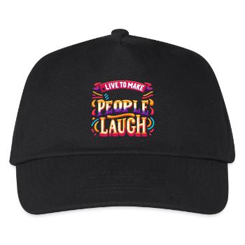 Live To Make People Laugh 9 - Kinder Basecap - Schwarz - Vorne