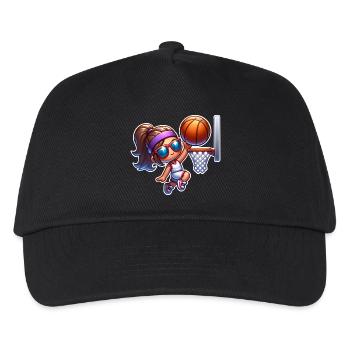 Basketball Basketball Basketball Femme - Casquette de baseball Enfant - noir - Devant
