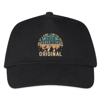 Legenden Geburtstag Dezember 2020 geboren Geschenk - Kinder Basecap - Schwarz - Vorne