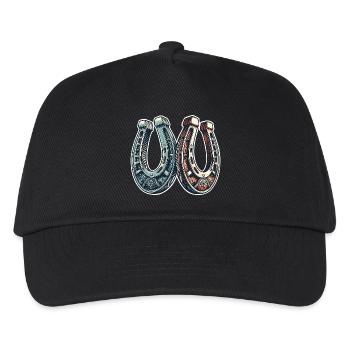 Fer à cheval - Casquette de baseball Enfant - noir - Devant