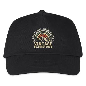 December 2005 - Excellent since December 2005 - Kids’ Baseball Cap - black - Front