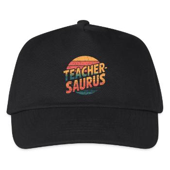 Teacher-saurus 14 - Kinder Basecap - Schwarz - Vorne