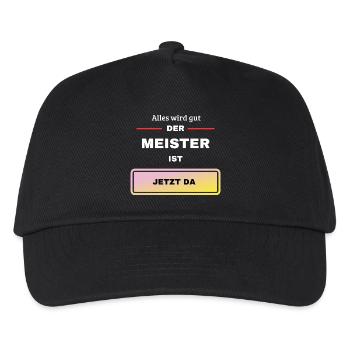 Der Meister ist da - Kinder Basecap - Schwarz - Vorne