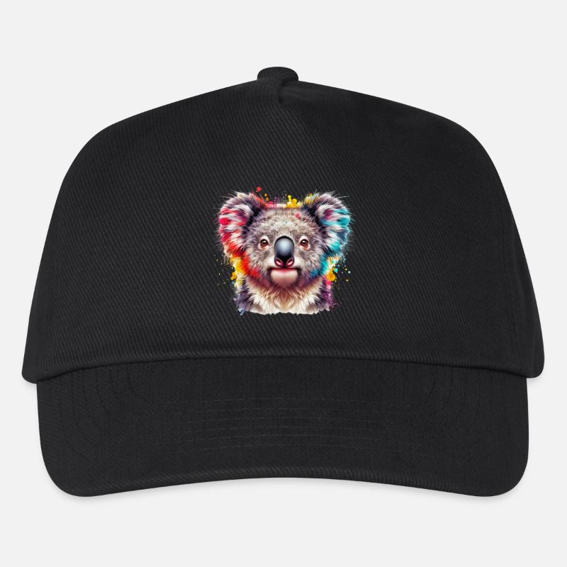 Koala - Kinder Basecap - Schwarz