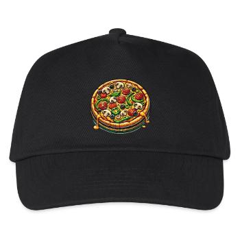 Pizza - Kids’ Baseball Cap - black - Front