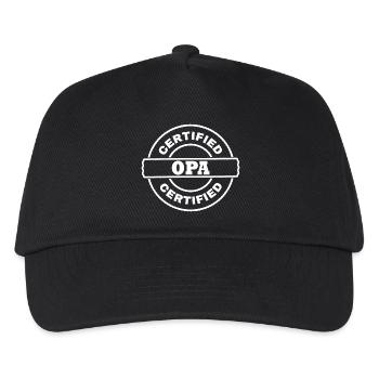 grandfather - Kids’ Baseball Cap - black - Front