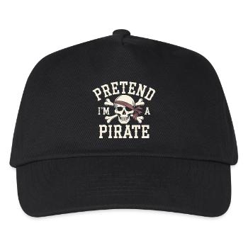 Pretend I'm a Pirate - Kids’ Baseball Cap - black - Front
