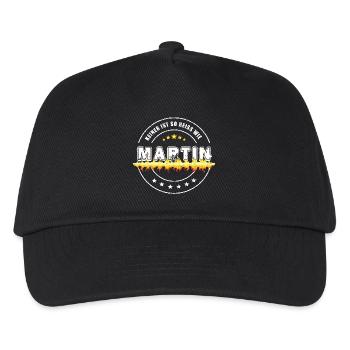 Keiner ist so heiss wie MARTIN - Kinder Basecap - Schwarz - Vorne