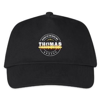 Keiner ist so heiss wie THOMAS - Kinder Basecap - Schwarz - Vorne