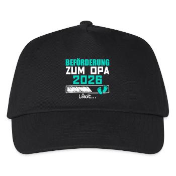 Promotion to Grandpa 2026 - Kids’ Baseball Cap - black - Front
