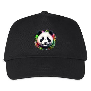 Panda - Kinder Basecap - Schwarz - Vorne