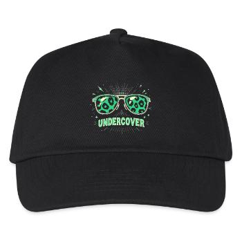 Lunettes de soleil drôles et costume de discours infiltré - Casquette de baseball Enfant - noir - Devant