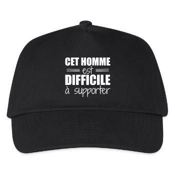 This man is hard to bear - Kids’ Baseball Cap - black - Front