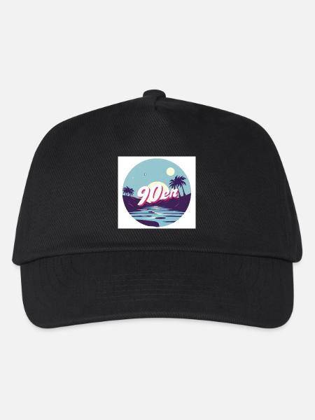 90‘s Summer - Kinder Basecap - Schwarz
