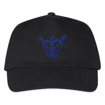 2 Bunnies Two Friends Team Crew Couple Hug Cute - Kids’ Baseball Cap - black - Front