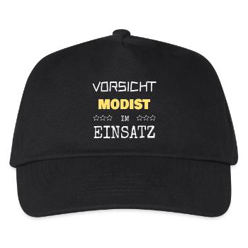 Modist als Berufung - Kinder Basecap - Schwarz - Vorne