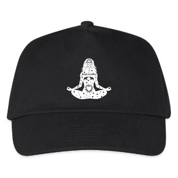 Yoga Kunst #18 - Kinder Basecap - Schwarz - Vorne