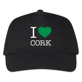 I LOVE CORK - Kids’ Baseball Cap - black - Front
