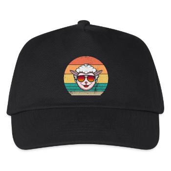 Schäfer Schaf - Kinder Basecap - Schwarz - Vorne