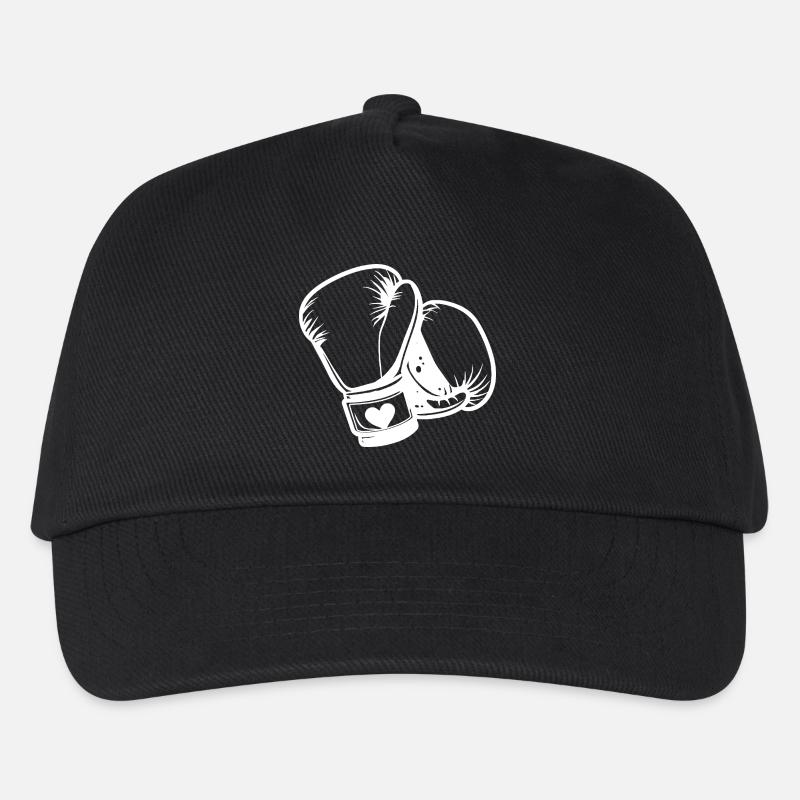 Boxhandschuhe Skizze - Kinder Basecap - Schwarz