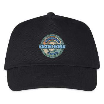 Erzieherin - Kinder Basecap - Schwarz - Vorne