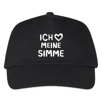 J’aime mon SImme - mobylette love - Casquette de baseball Enfant - noir - Devant