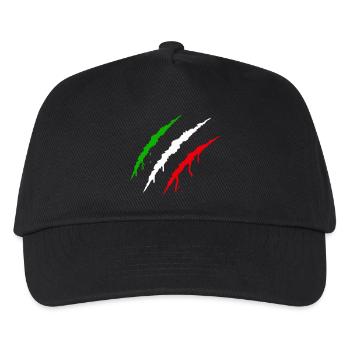 krallen italien - Kinder Basecap - Schwarz - Vorne