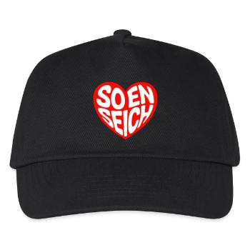 So en seich - Kids’ Baseball Cap - black - Front