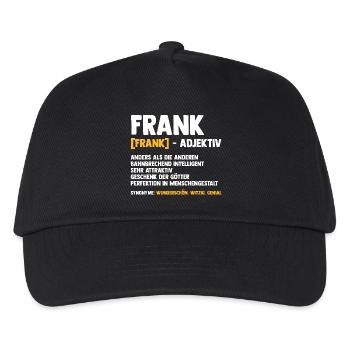 Frank - Kids’ Baseball Cap - black - Front