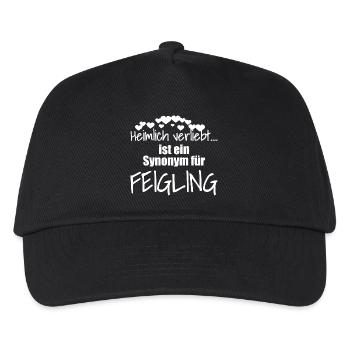 Witziger Spruch Partnersuche Statement Single - Kinder Basecap - Schwarz - Vorne