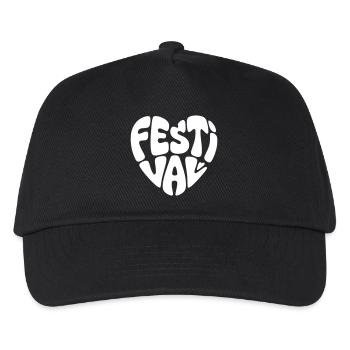 Festival Heart - Kids’ Baseball Cap - black - Front