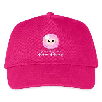Mouton rose avec un dicton positif - Soyez fantastique ! - Casquette de baseball Enfant - fuchsia - Devant
