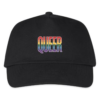 Queer - Cool queer Rainbow Logo - Kids’ Baseball Cap - black - Front