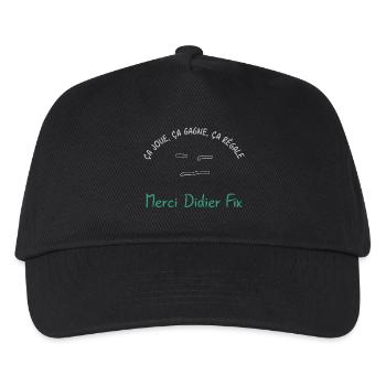 Ca_joue_ca_gagne_ca_regale - Kids’ Baseball Cap - black - Front