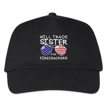 Échangez votre sœur contre des feux d'artifice pour les enfants le 4. - Casquette de baseball Enfant - noir - Devant