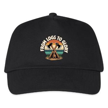 Axe Throwing Lumberjack From Logs to Glory - Kids’ Baseball Cap - black - Front