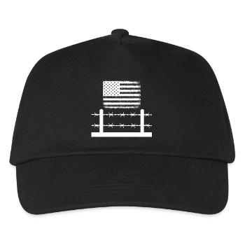 Stacheldraht Amerika - Kinder Basecap - Schwarz - Vorne