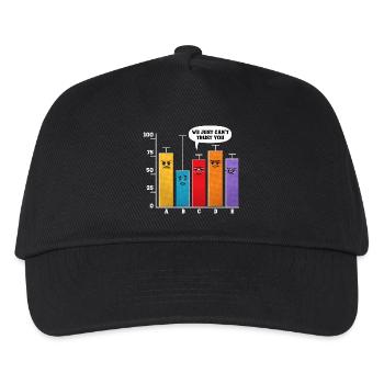 Data Science-Analyse - Kinder Basecap - Schwarz - Vorne