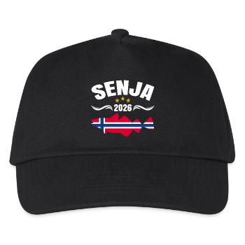 Senja Fishing Trip Norway 2026 - Kids’ Baseball Cap - black - Front