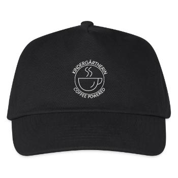 Kindergarten Teacher Coffee Powered Kindergarten - Kids’ Baseball Cap - black - Front