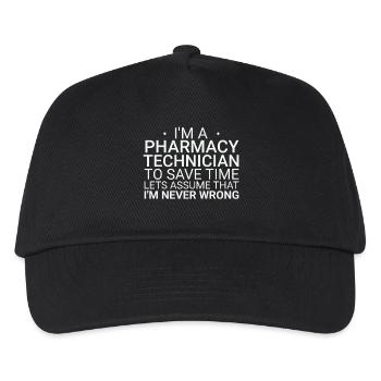 Pharmacy technician Never Wrong - Kids’ Baseball Cap - black - Front