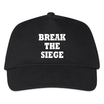break the siege - Kids’ Baseball Cap - black - Front