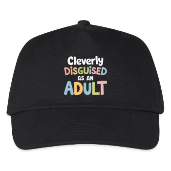 Clever getarntes Zitat-Design für Erwachsene - Kinder Basecap - Schwarz - Vorne